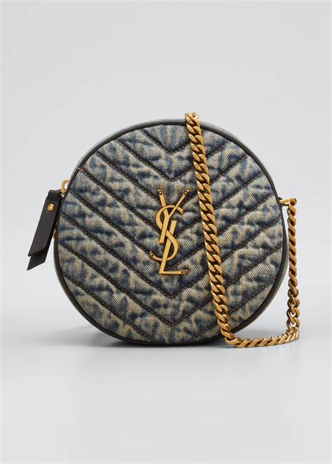 ysl denim round crossbody|ysl crossbody bag cheap.